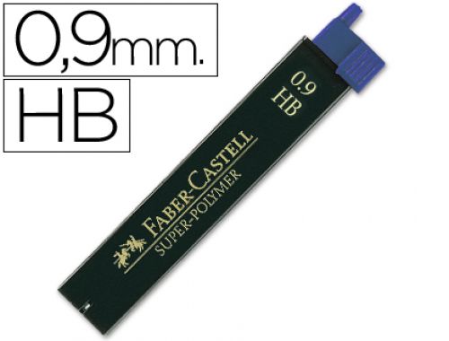 Minas faber grafite 9069 0,9mm hb - estojo de 12 minas , Faber castell , 22638 , 4005401209003